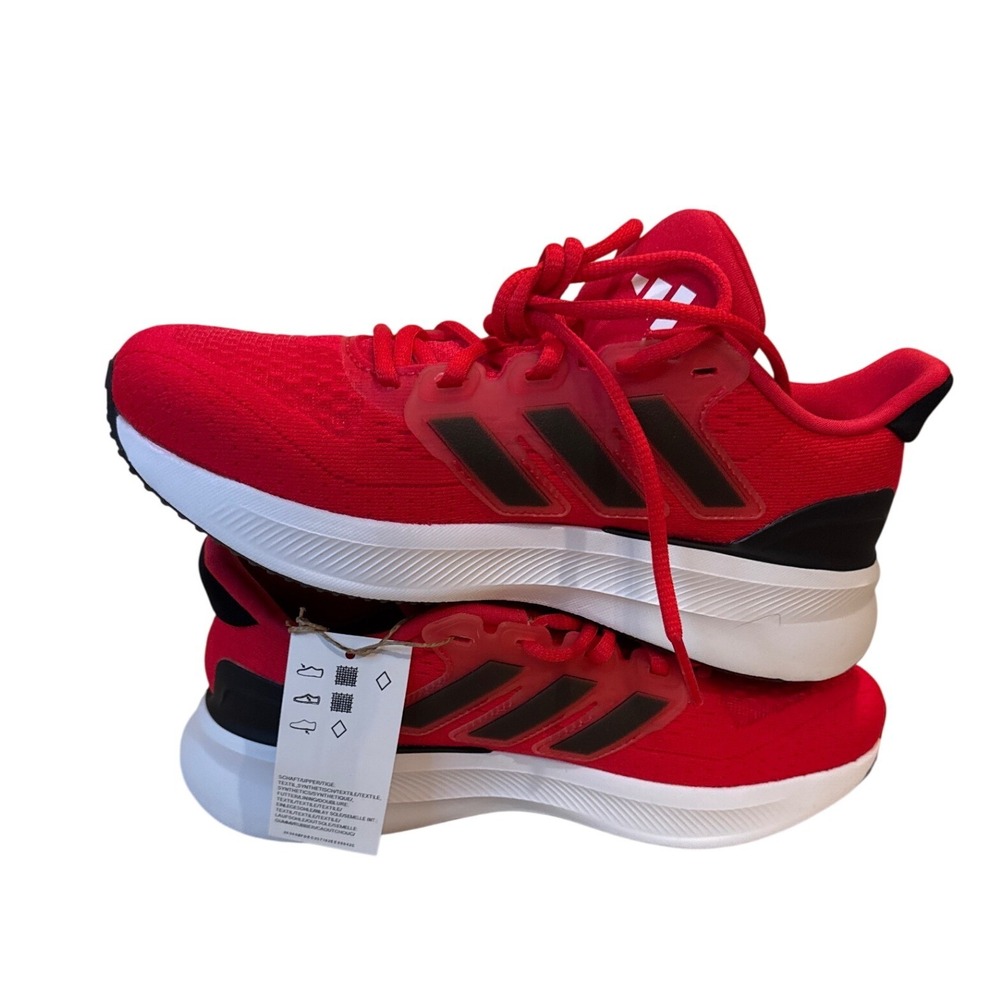 Adidas Kids Red Running Shoes‎ Sneakers Size 5 Youth Athletic Footwear - Picture 6 of 7